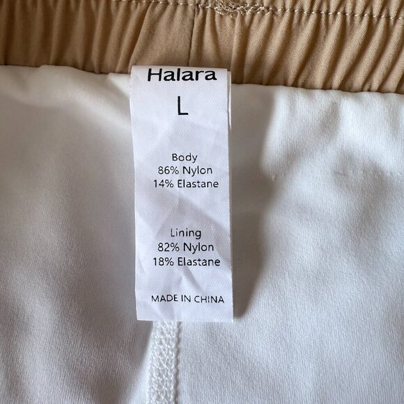 Women's L Halara High Waisted Drawstring Pocket Curved Hem Mini Golf Skirt - Picture 7 of 8